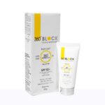 360 Block Sunscreen Gel SPF 50+ PA+++ | Broad Spectrum UV Protection, Lightweight Oil-Free Formula - Mossime