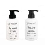 Beauty Garage Keratin Smooth Shampoo + Conditioner Combo – Frizz Control & Deep Nourishment Kit for Silky Hair - Mossime