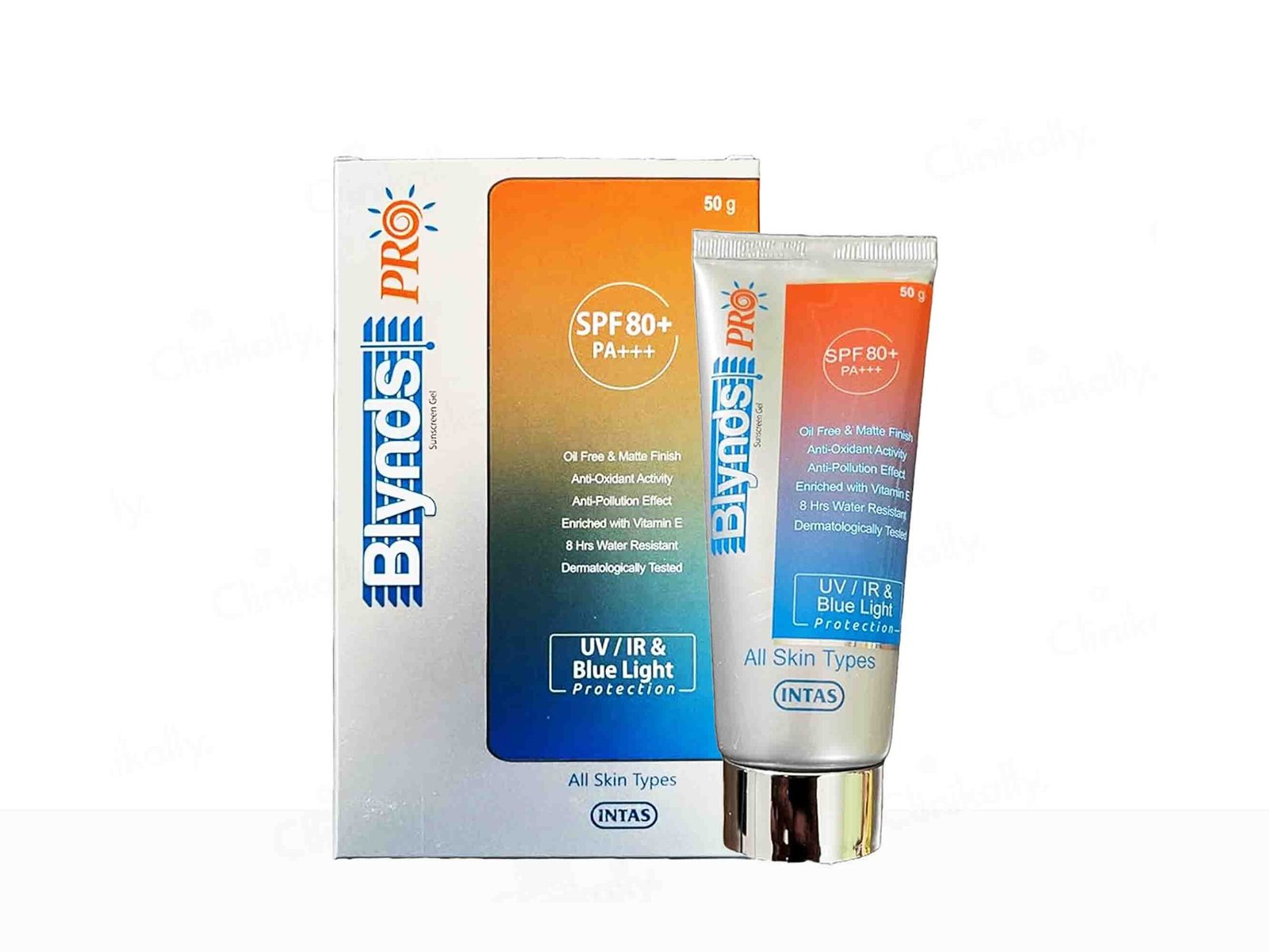 Blynds Pro Sunscreen Gel SPF 80+ PA+++ – Ultra High Protection Oil-Free Sunscreen for Face & Body - Mossime Blynds Pro Sunscreen Gel SPF 80+ PA+++ – Ultra High Protection Oil-Free Sunscreen for Face & Body - Mossime - Image 1