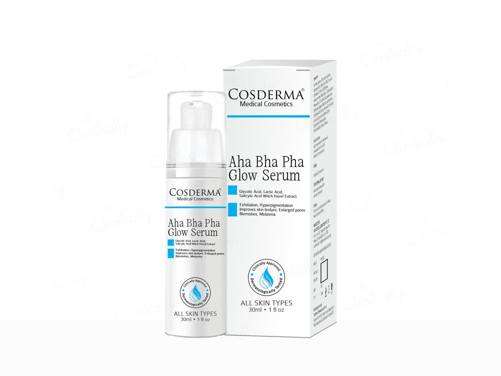 Cosderma AHA BHA PHA Glow Serum Exfoliating & Brightening Complex with Glycolic, Lactic, and Salicylic Acids - Mossime Cosderma AHA BHA PHA Glow Serum Exfoliating & Brightening Complex with Glycolic, Lactic, and Salicylic Acids - Mossime - Image 1