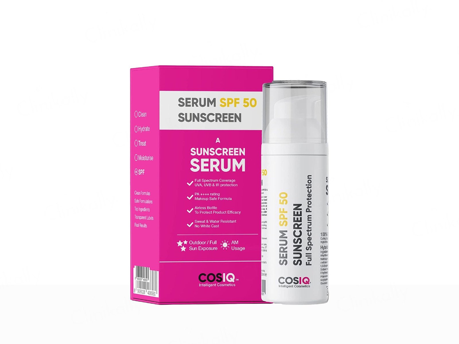 CosIQ Serum Sunscreen SPF 50 PA++++ – Lightweight Broad Spectrum UV Protection - Mossime CosIQ Serum Sunscreen SPF 50 PA++++ – Lightweight Broad Spectrum UV Protection - Mossime - Image 1