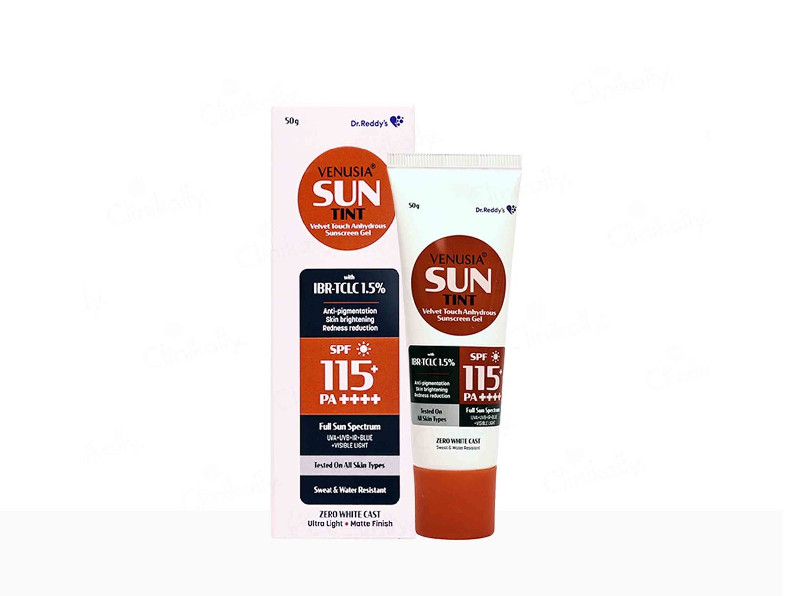 Venusia Sun Tint Velvet Touch Sunscreen Gel SPF 115+ PA++++ – Ultra High Protection with Matte Finish - Mossime Venusia Sun Tint Velvet Touch Sunscreen Gel SPF 115+ PA++++ – Ultra High Protection with Matte Finish - Mossime - Image 1